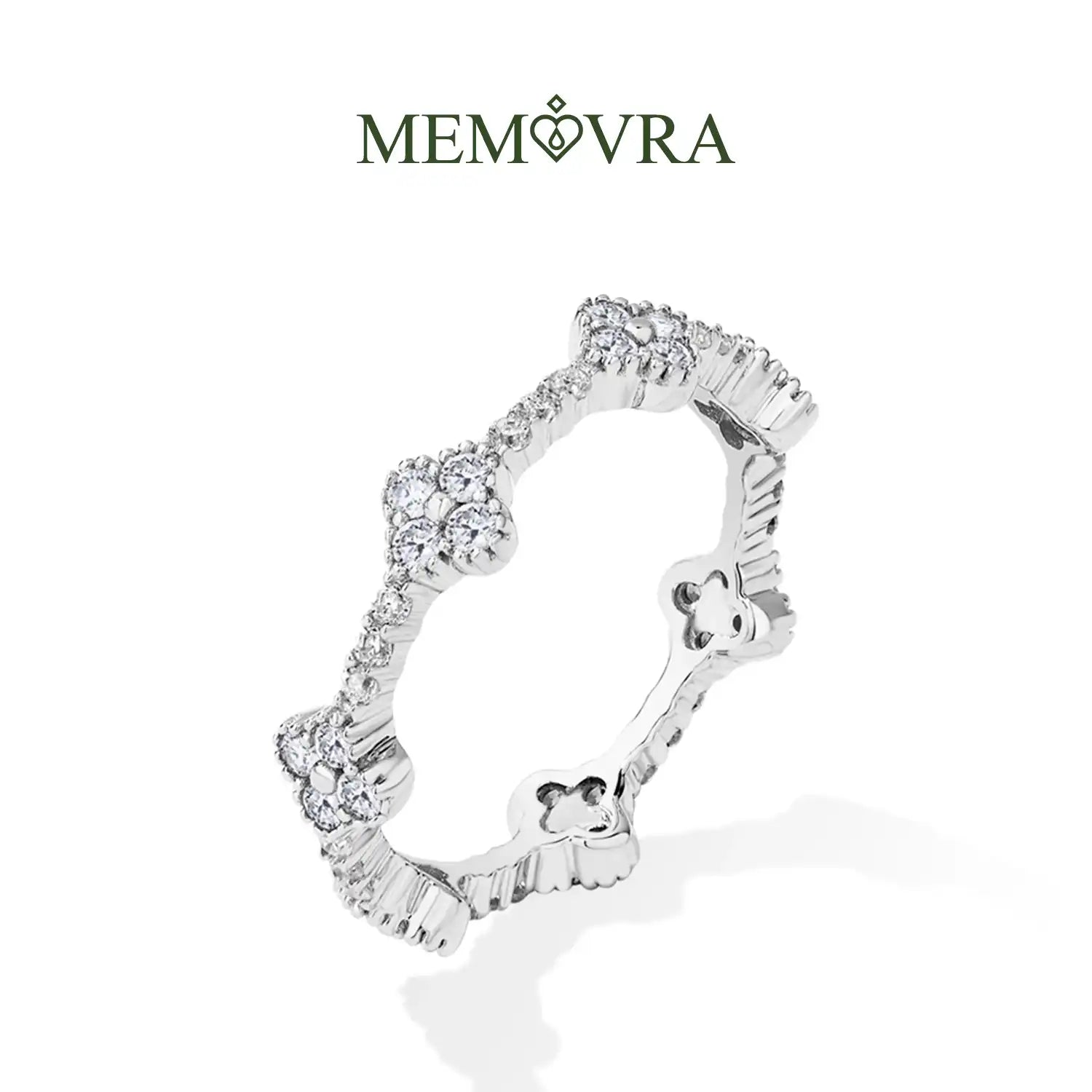 Timeless Eternity Ring – White Moissanite (White Gold)